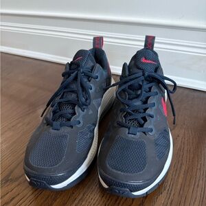 Nike Air Max Men's Blue and Red Sneakers